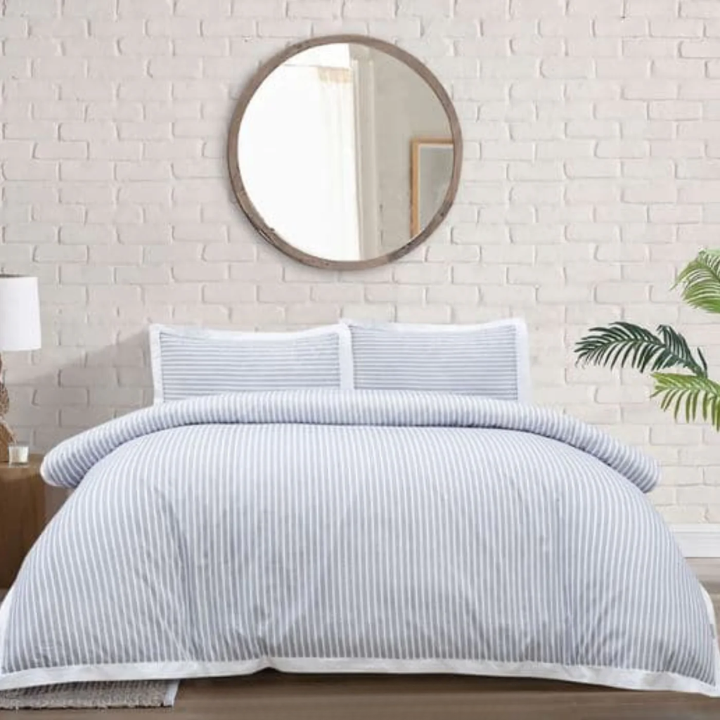 Atlantic Linen Montpellier Duvet Cover Set Blue ALMDCB Home and Interior Textiles Mulligans of Ballaghaderreen