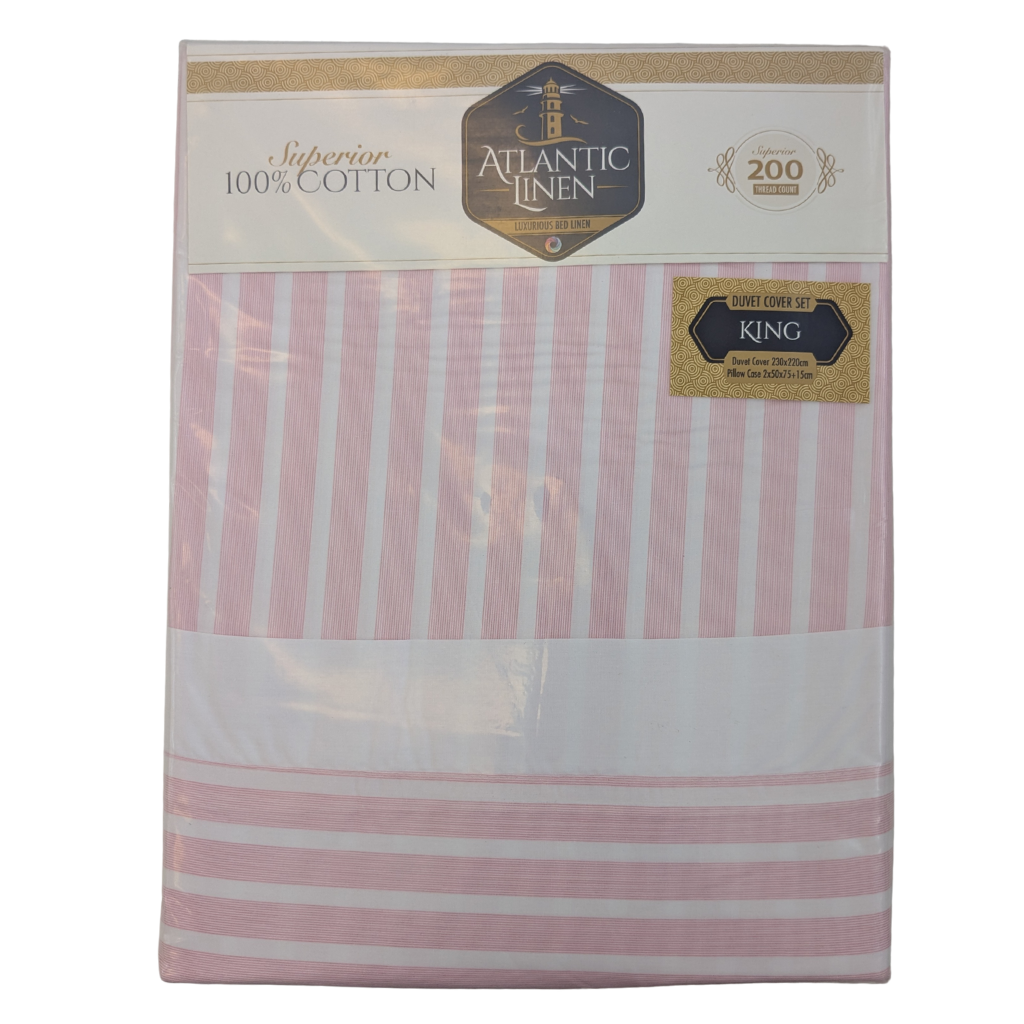 Atlantic Linen Montpellier Duvet Cover Set Pink ALMDCP Home and Interior Textiles Mulligans of Ballaghaderreen