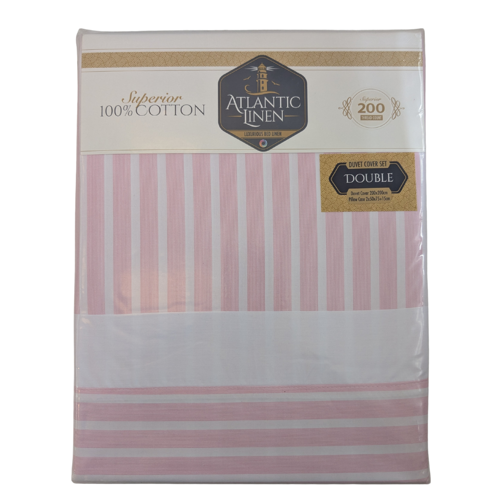 Atlantic Linen Montpellier Duvet Cover Set Pink ALMDCP Home and Interior Textiles Mulligans of Ballaghaderreen