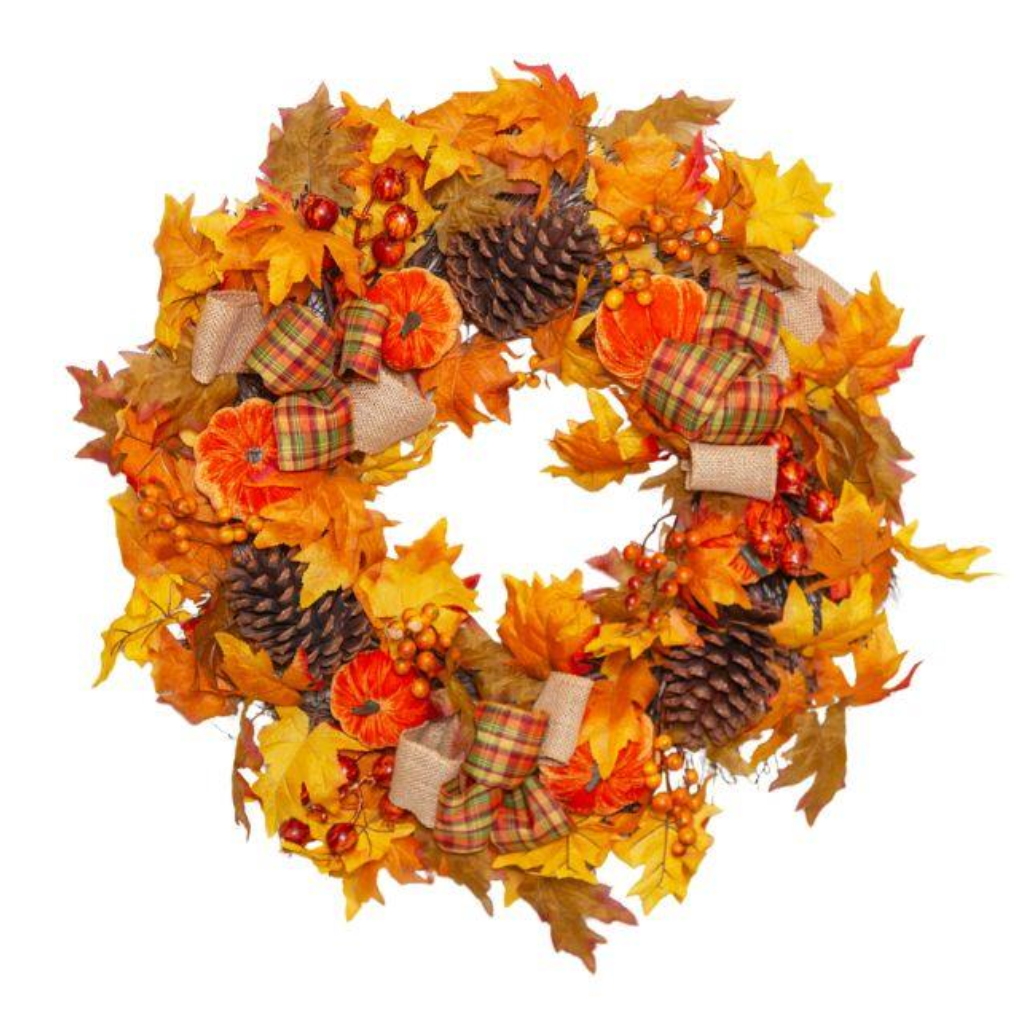 Autumn Hessian Wreath Y42.A44979 Harold Elmes Mulligans of Ballaghaderreen