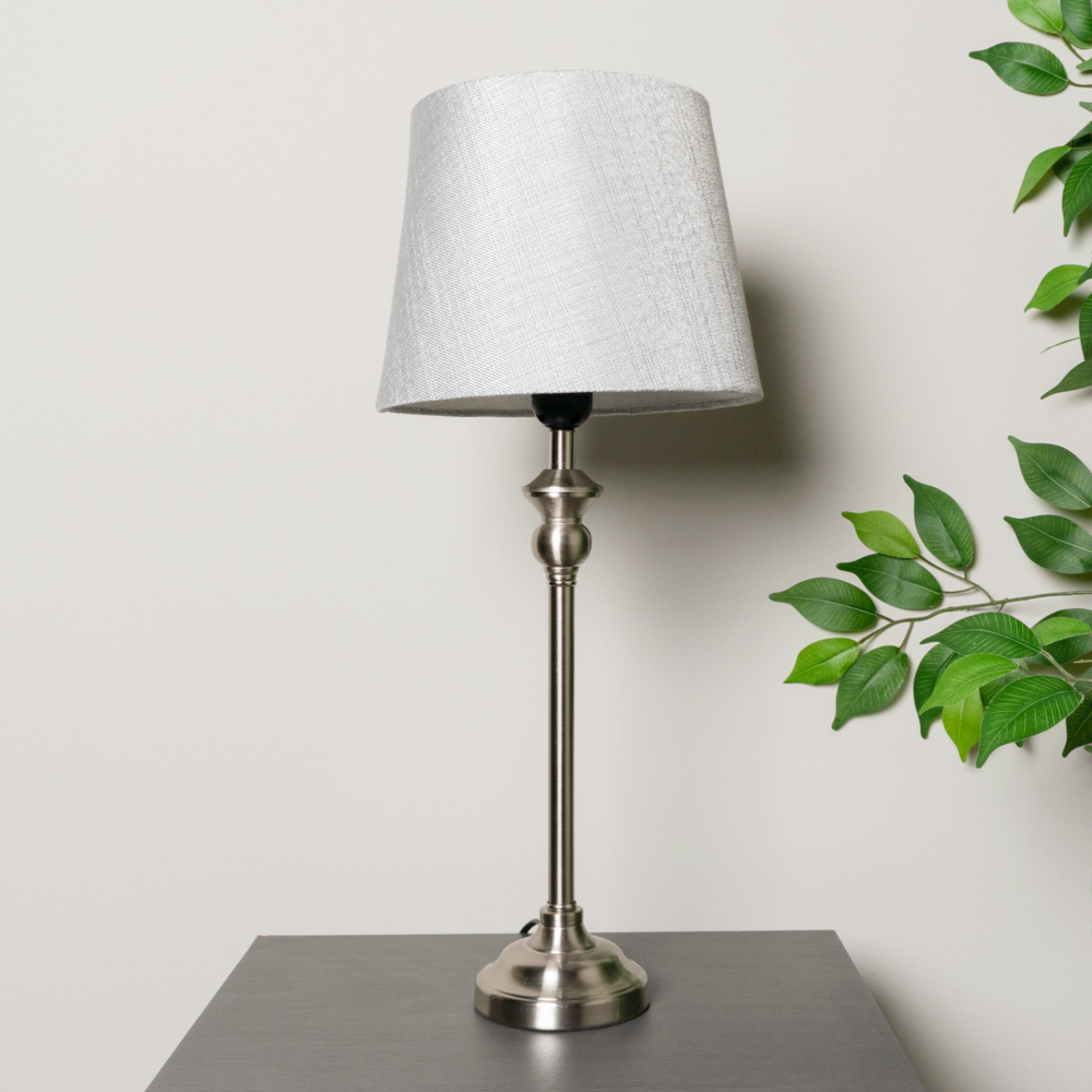 Dani mini buffet lamp silver grey 53cm B696 Tara Lane Muligans of Ballaghaderreen