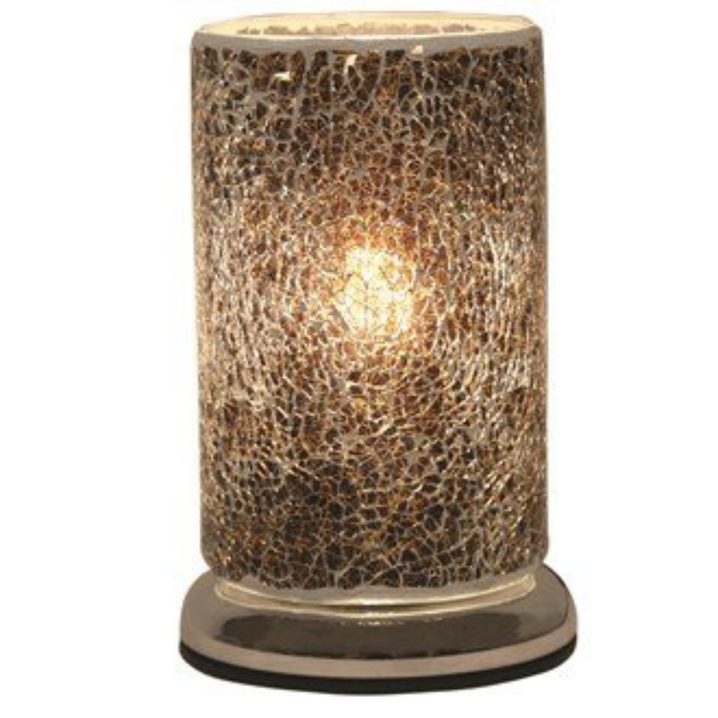 BLACK AND GOLD CRACKLE TOUCH TABLE LAMP 24CM 29223 Straits Mulligans of Ballaghaderreen