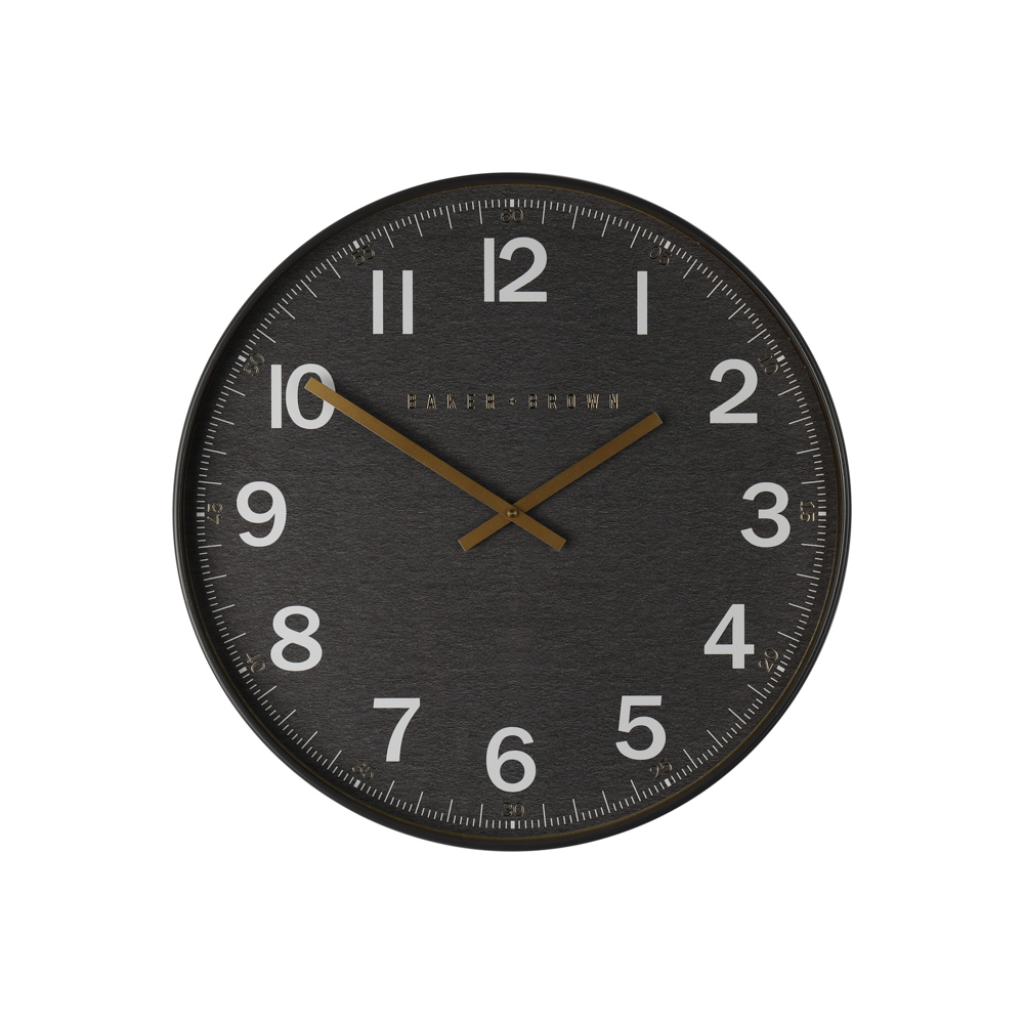 Baker and brown station clock black 50cm TL6005 Mulligans Of Ballaghaderreen