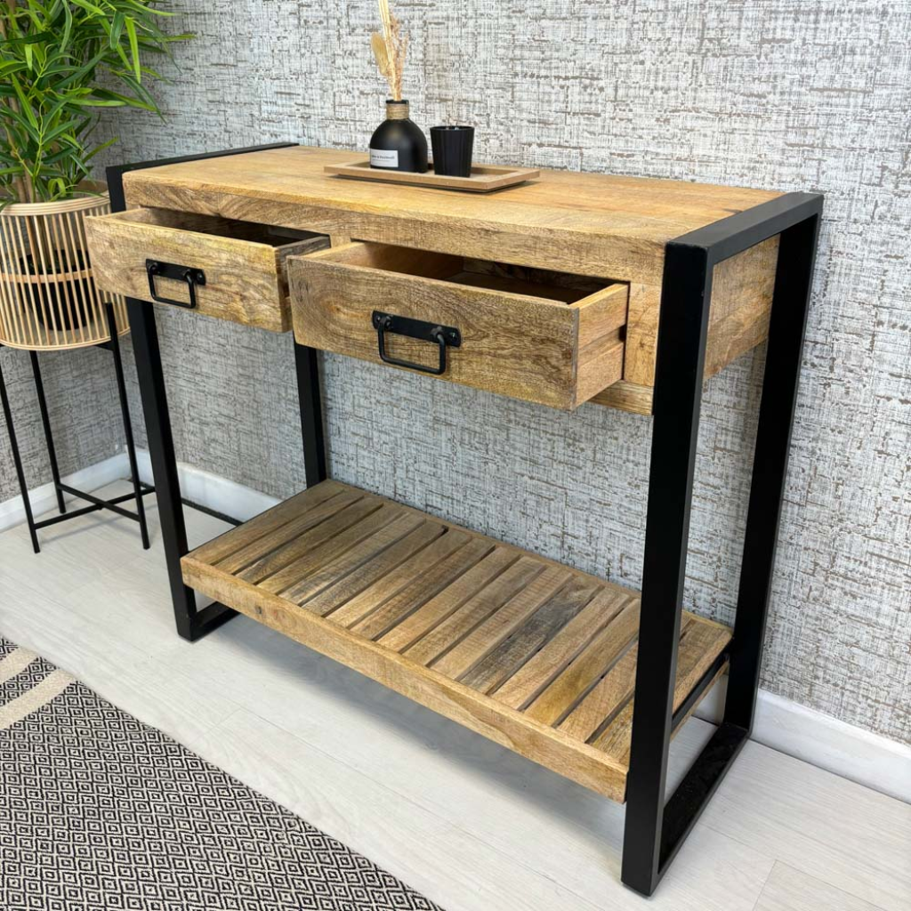 Bali 2 Drw Console Table B105-WH Tara Lane Mulligans of Ballaghaderreen