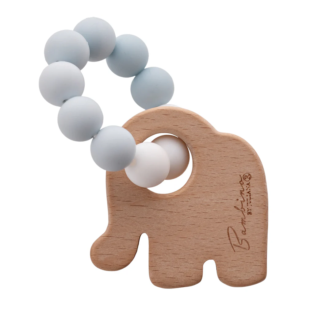 Bambino Silicone and Wood Teether - Elephant CG1798G Bambino Mulligans of Ballaghaderreen