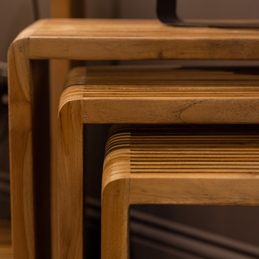 Bari Set of 3 Nesting Tables - Teak TL5779 Tara Lane Mulligans of Ballaghaderreen