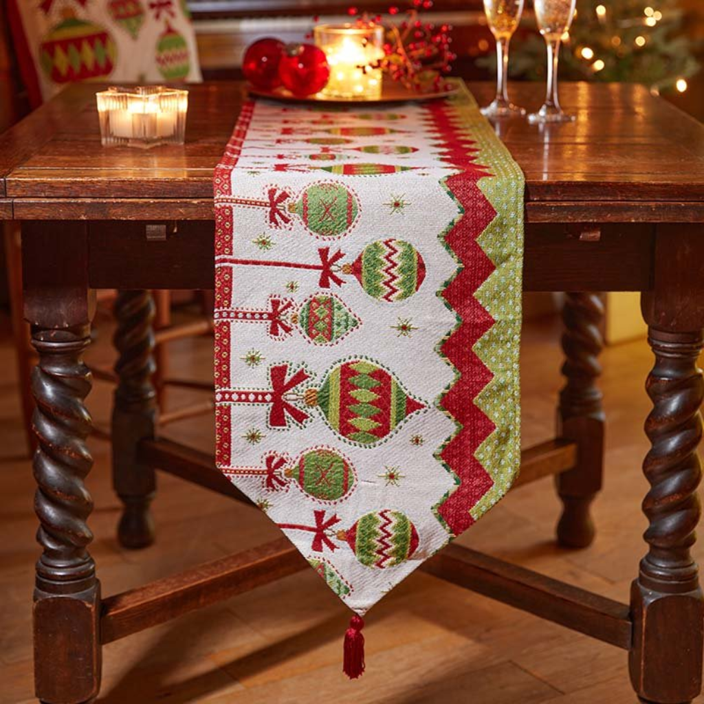 Baubles Table Runner - 180cm 2525215 Smart Garden Mulligans of Ballaghaderreen