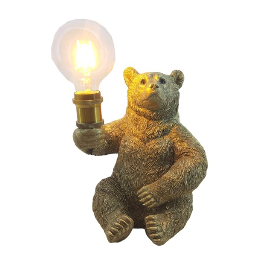 Bear Lamp Gold 30cm 32366 Straits Mulligans of Ballaghaderreen