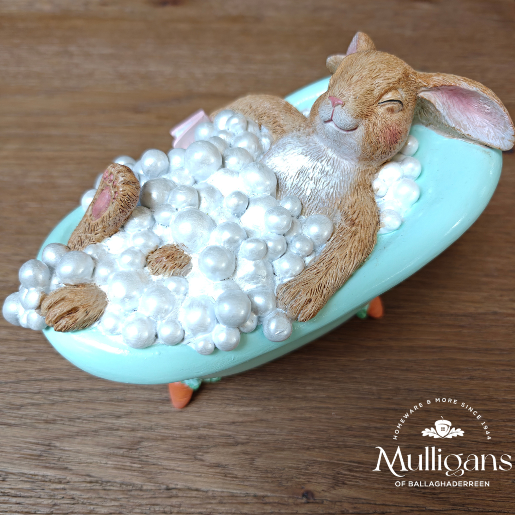 Bella Bunny Bubble Bath Ornament Y22.S45429 Harold Elmes Mulligans of Ballaghaderreen