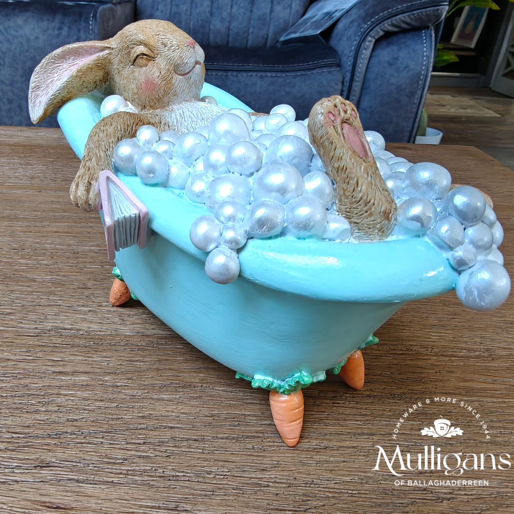 Bella Bunny Bubble Bath Ornament Y22.S45429 Harold Elmes Mulligans of Ballaghaderreen