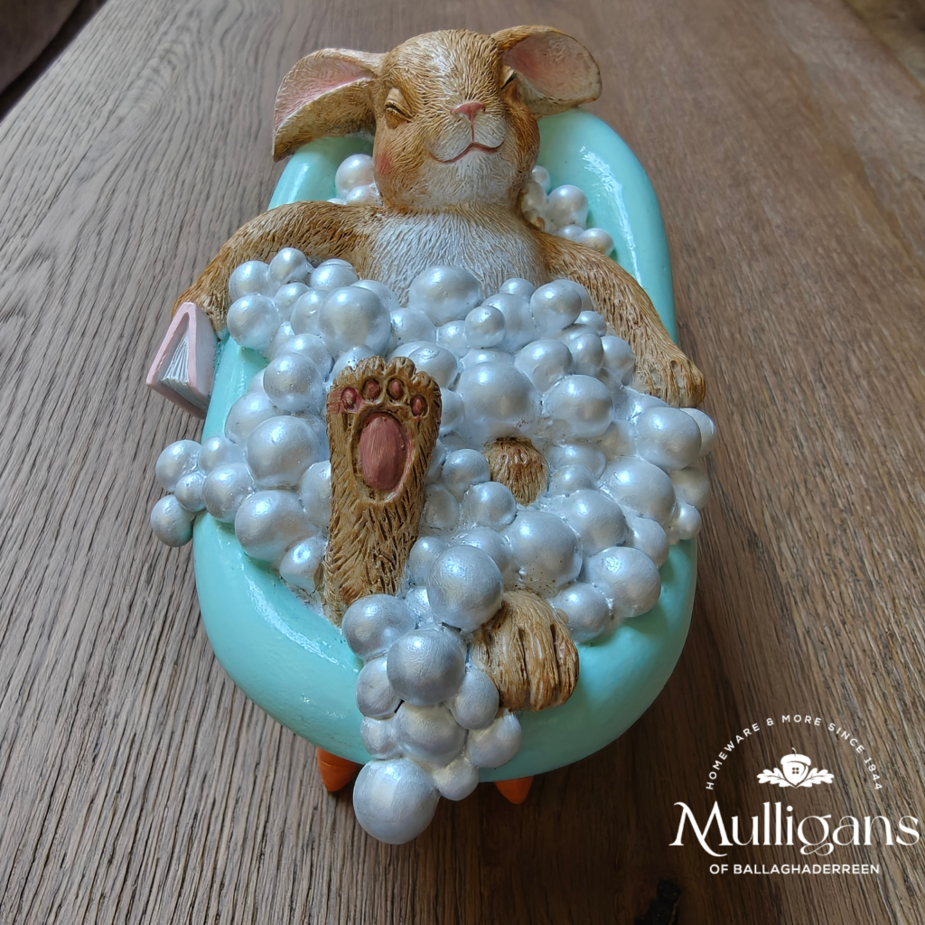 Bella Bunny Bubble Bath Ornament Y22.S45429 Harold Elmes Mulligans of Ballaghaderreen