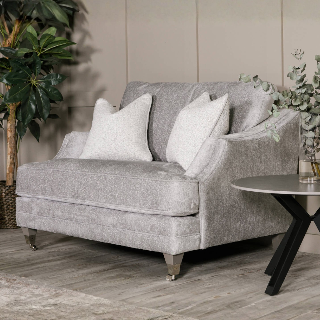 Belvedere Snuggle Fixed Back - Silver Bvd-395-SL Vida Living Mulligans of Ballaghaderreen