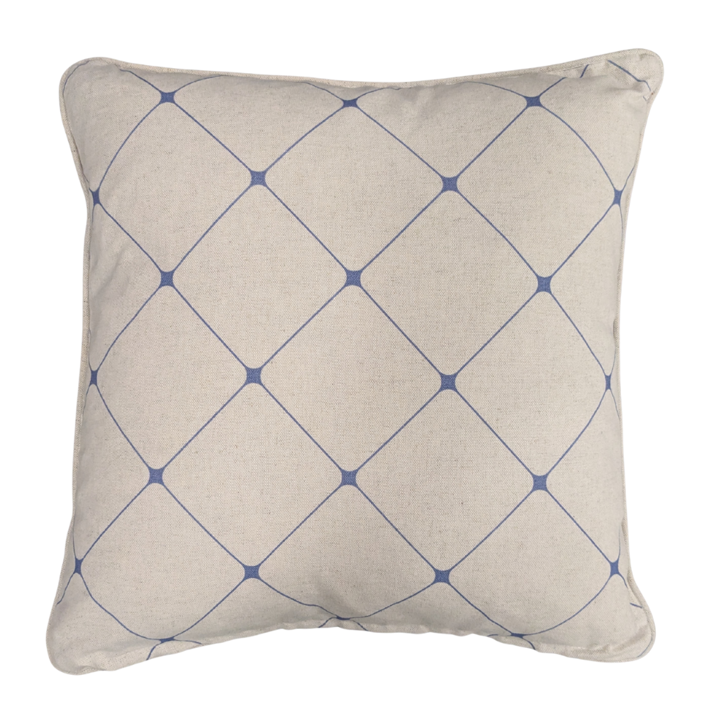 Bird Tree Feather Filled Cushion - Blue BTFFCB Medicare Textiles Mulligans of Ballaghaderreen