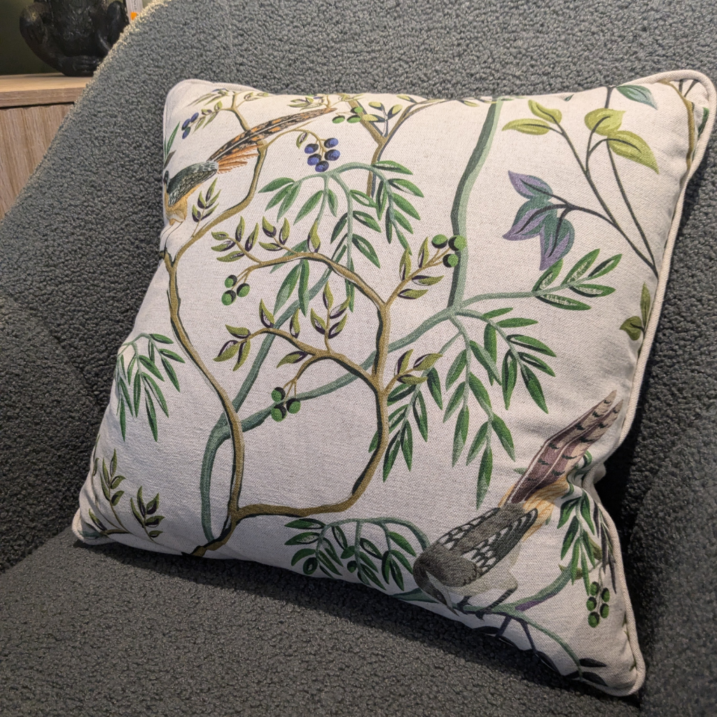 Bird Tree Feather Filled Cushion BTFFC Mulligans of Ballaghaderreen