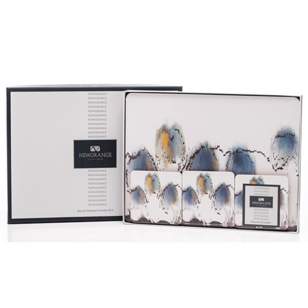 Blue Dot Placemats and Coasters - Set of 6 30306 Newgrange Living Kirkwood Mulligans of Ballaghaderreen 