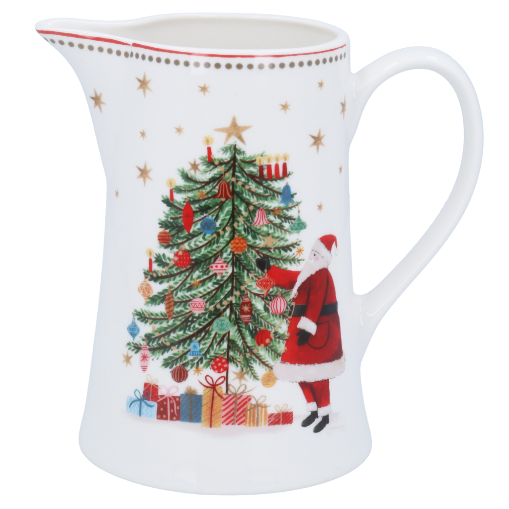 Bone China Christmas Jug Nostalgia Santa Tree 31557 Gisela Graham Mulligans of Ballaghaderreen 