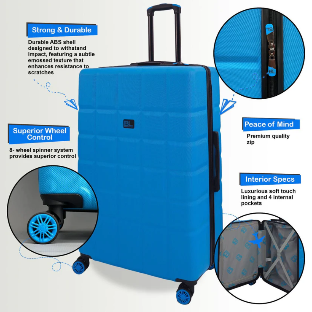 BordLite Hardshell Cabin Case - Blue JB2063 - Blue W Brown Mulligans of Ballaghaderreen 