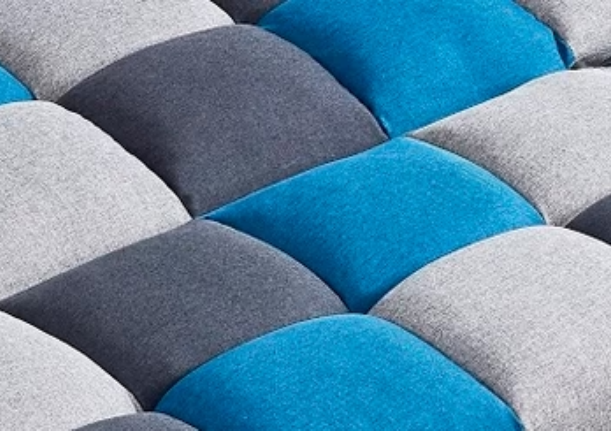Boston Sofa Bed Grey Patchwork Mulligans of Ballaghaderreen