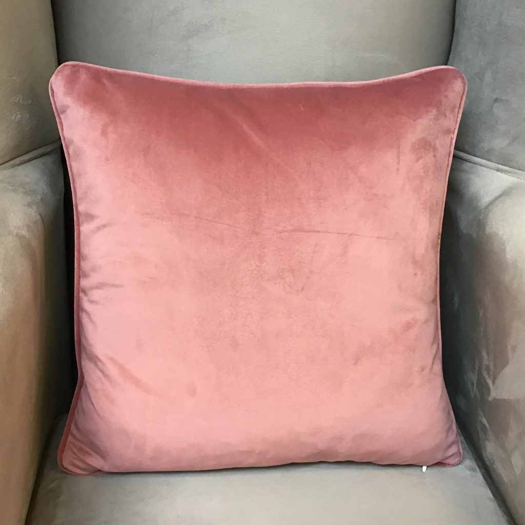 Botanical Floral Green/Pink Feather Cushion PRO-0528 Millford Linen Mulligans of Ballaghaderreen