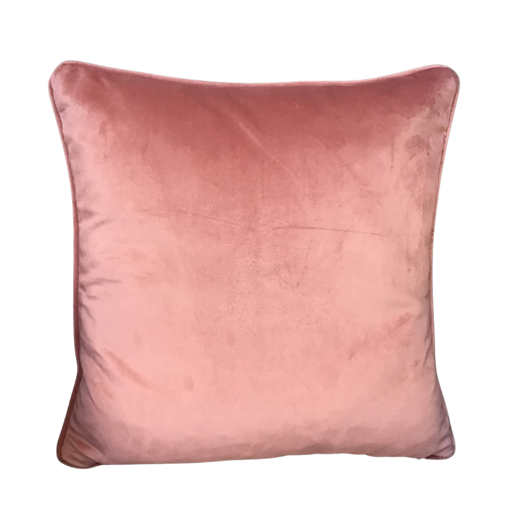 Botanical Floral Green/Pink Feather Cushion PRO-0528 Millford Linen Mulligans of Ballaghaderreen