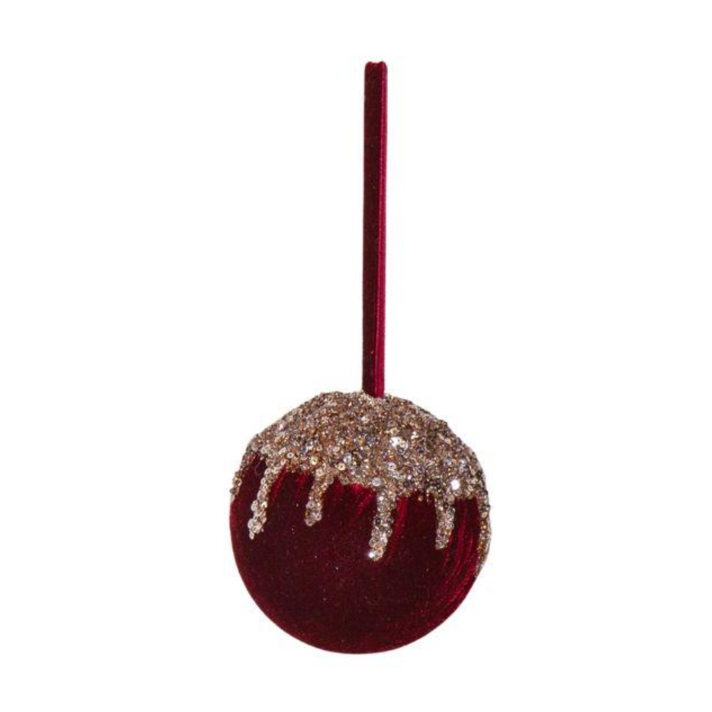 Burgundy Bauble 10cm Y53.C44814 Harold Elmes Mulligans of Ballaghaderreen
