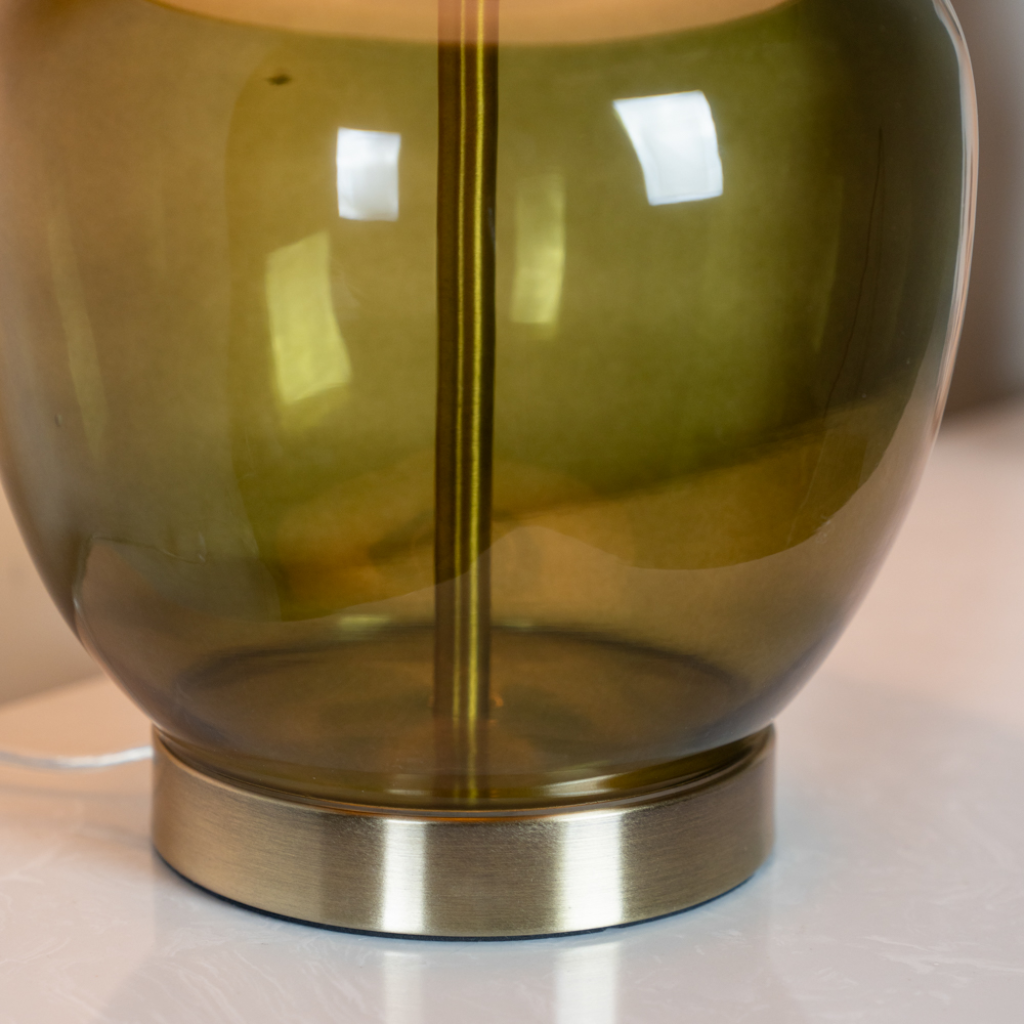 Carissa Glass Table Lamp Dark Green TL7401 Tara Home Mulligans of Ballaghaderreen