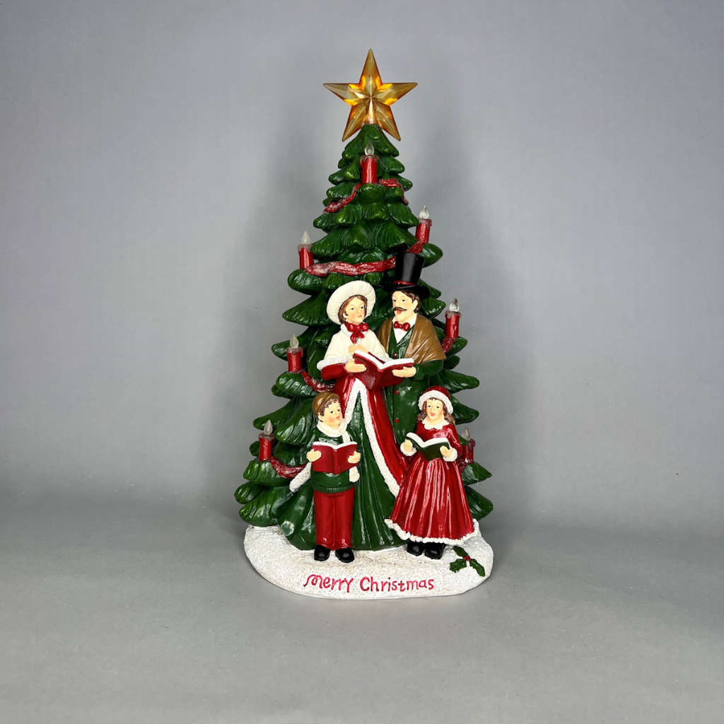 Carol Singers Beside Tree W/Leds 60220 Verano Mulligans of Ballaghaderreen  