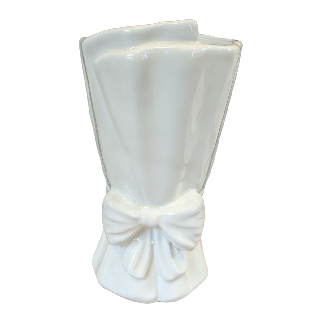 Ceramic Bow Wrap Vase 7RY100 Richard Langs Mulligans of Ballaghaderreen