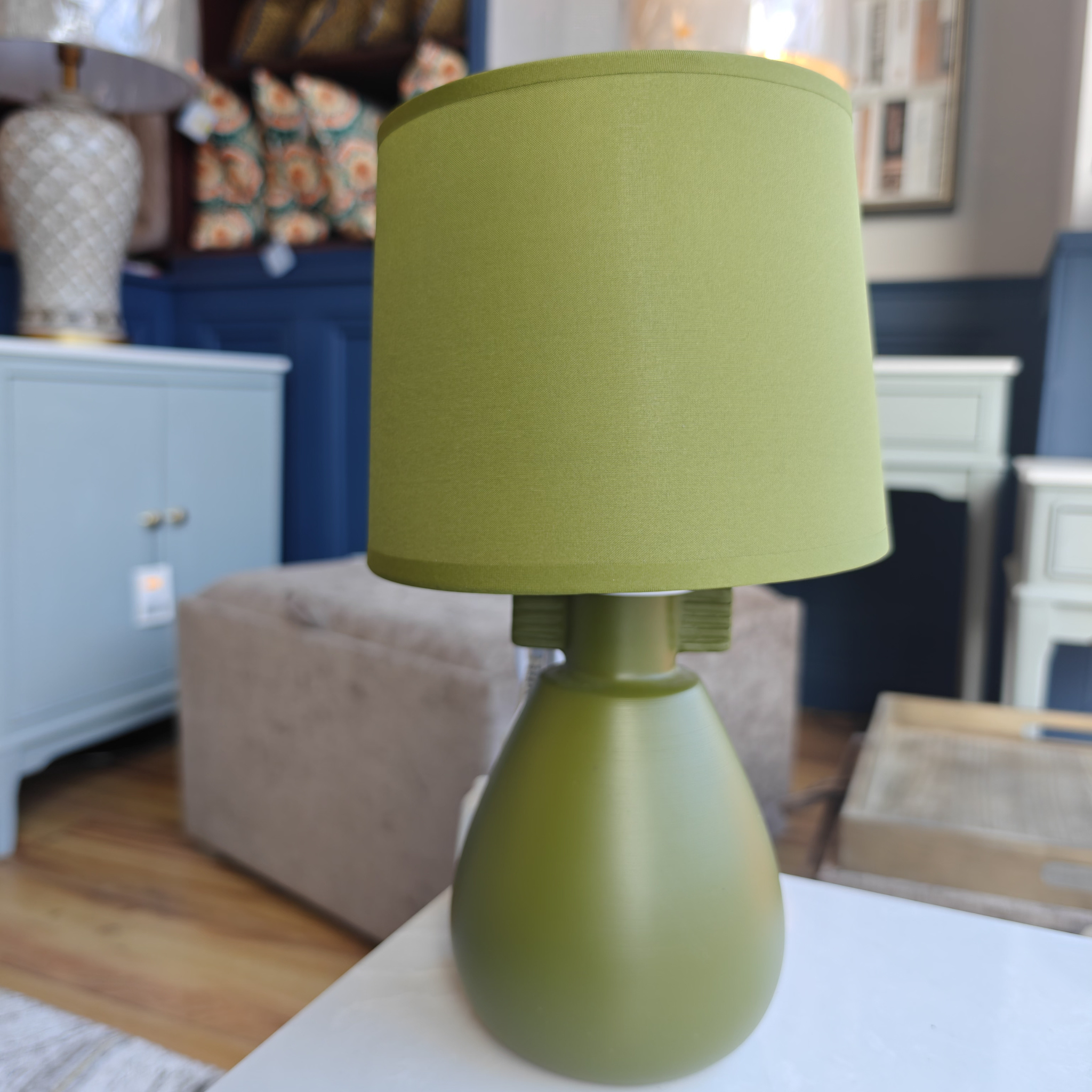 Ceramic Table Lamp Green 4104GREEN Mulligans of Ballaghaderreen