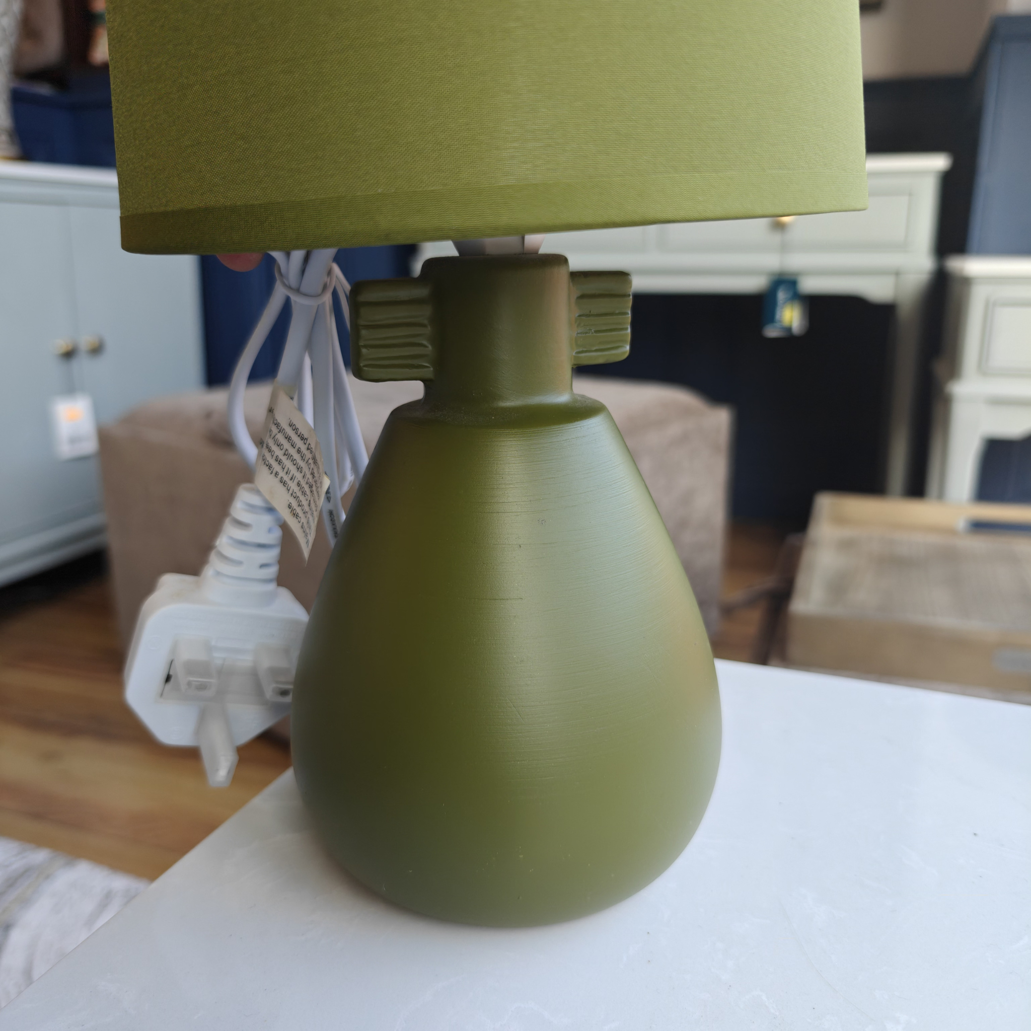 Ceramic Table Lamp Green 4104GREEN Mulligans of Ballaghaderreen