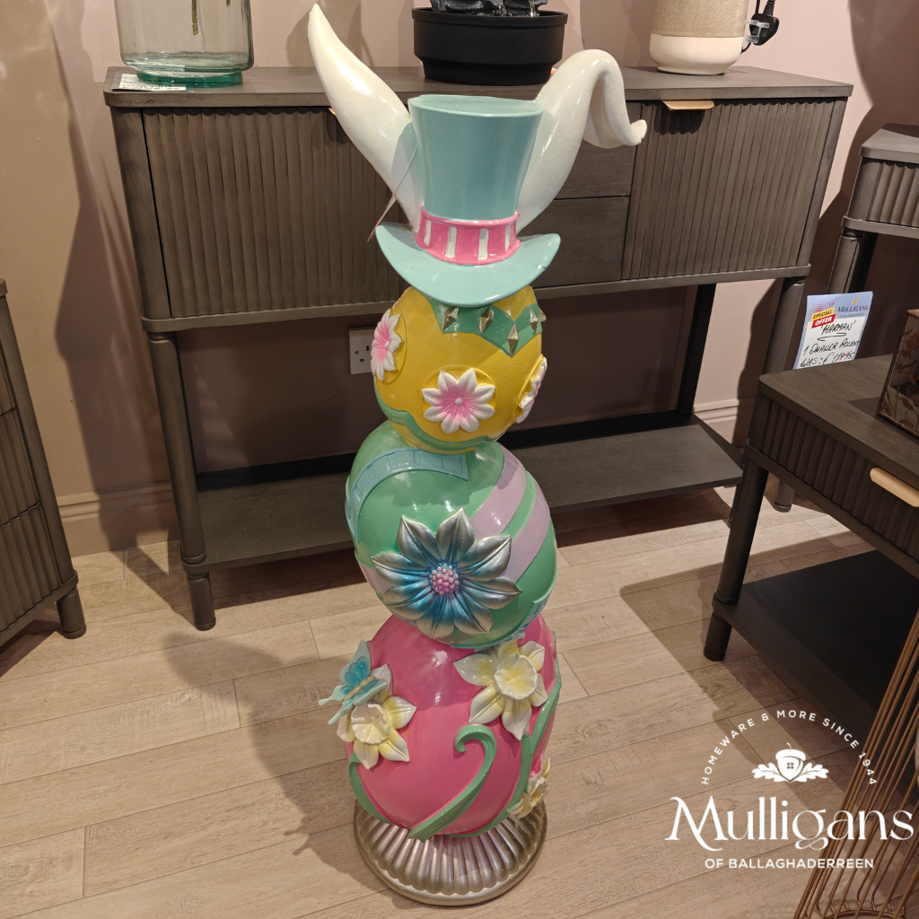 Mad Hatters Tea Party Easter Egg Stack 93cm Y22.S45461 Harold Elmes Mulligans of Ballaghaderreen