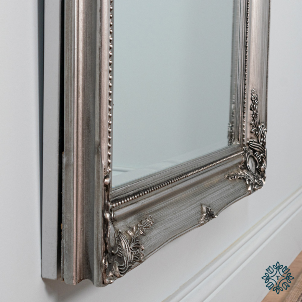 Chateau Wide Cheval Mirror Silver TH5269 Tara Home Mulligans of Ballaghaderreen