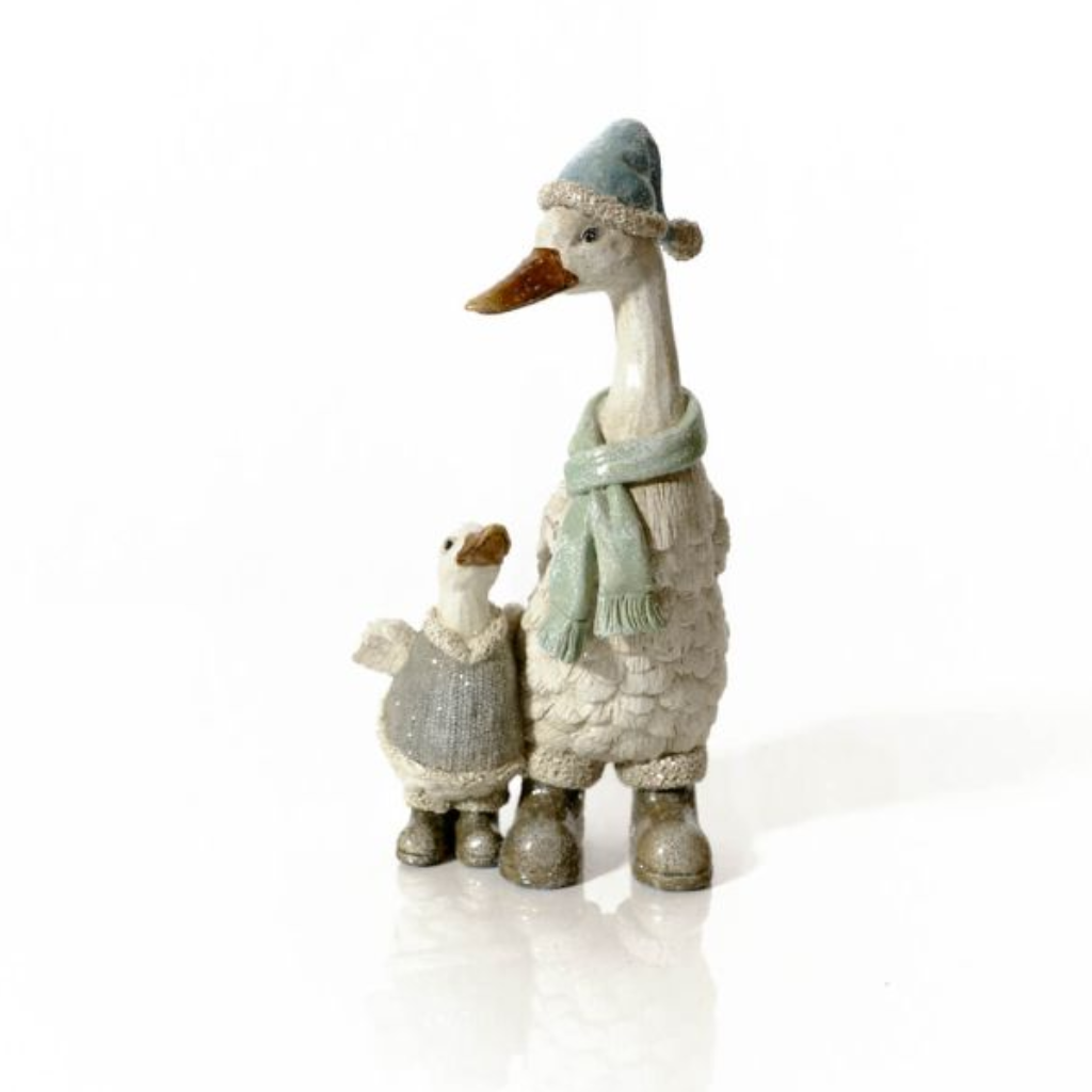 Christmas Duck with Baby Resin Figurine 7XA605 Richard Langs Mulligans of Ballaghaderreen