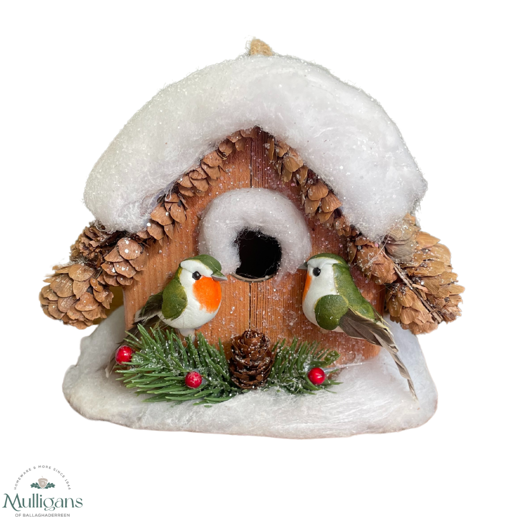 Christmas Hanging Bird House Decoration - Mulligans of Ballaghaderreen 