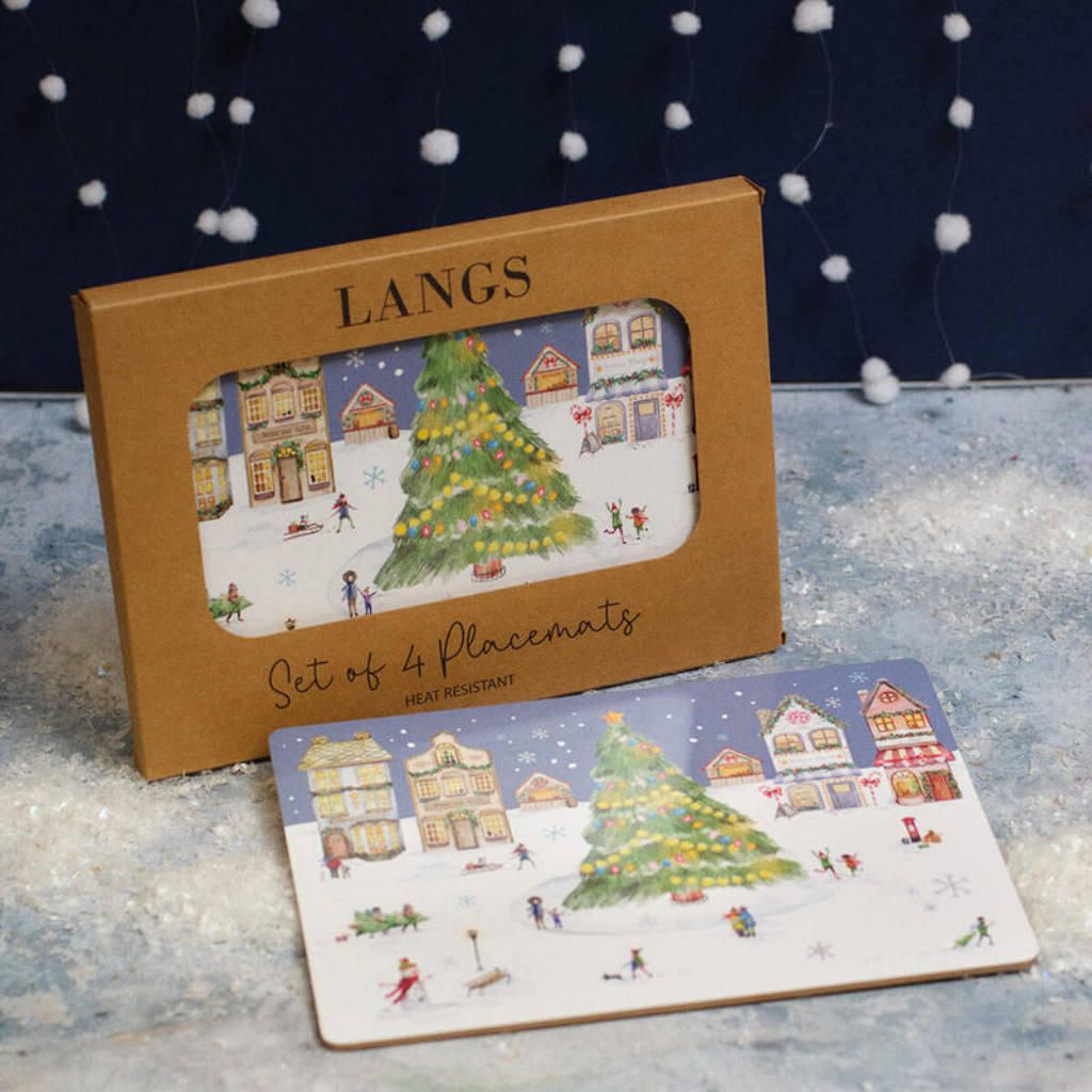 Christmas Market Scene With Heat Resistant Placemat Boz Of 4 8CX130 Richard Lang  Mulligans of Ballaghaderreen