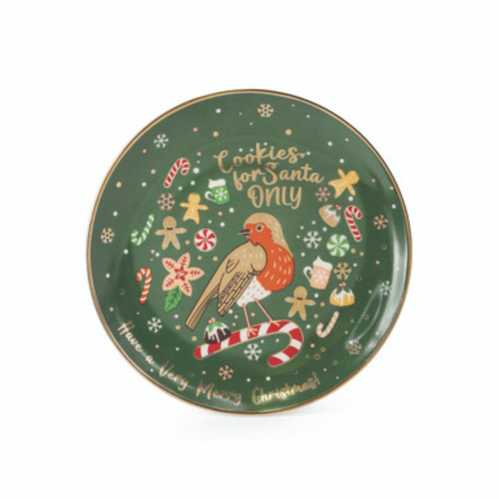 Christmas Robin Santa Set 158092 Tipperary Crystal -  Mulligans of Ballaghaderreen 