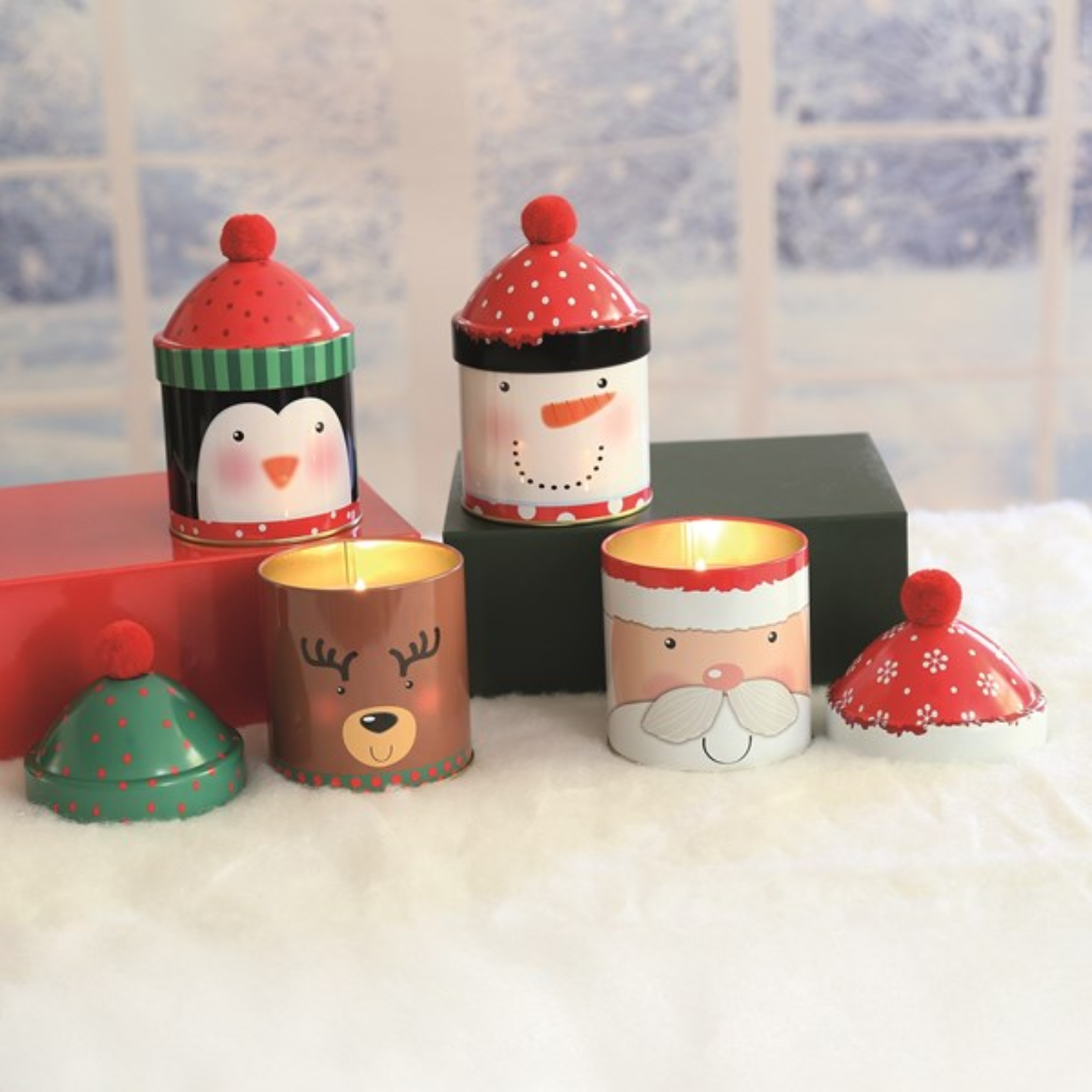 Christmas Scented Candle Tins 14cm 34881 Straits Mulligans of Ballaghaderreen 