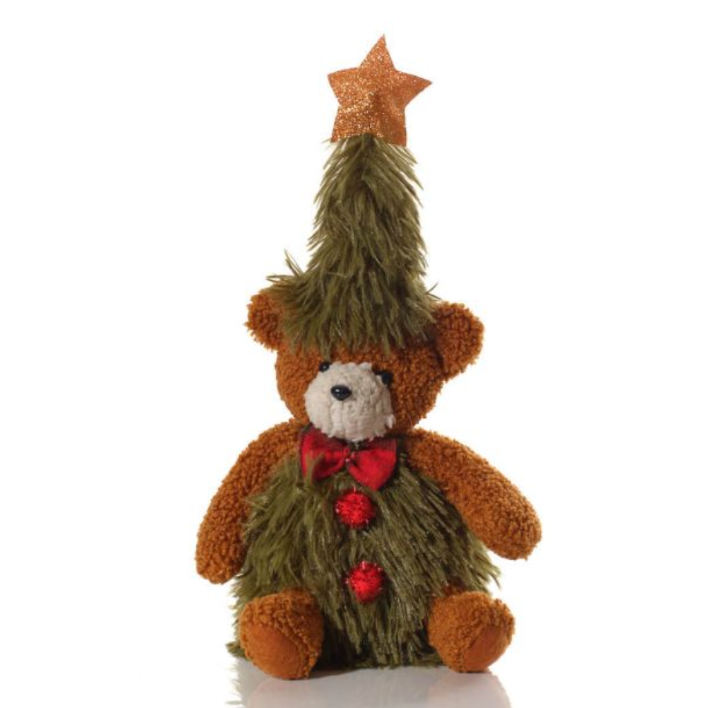 Christmas Tree Sitting Bear with Star 4XA446 Richard Langs Mulligans of Ballaghaderreen
