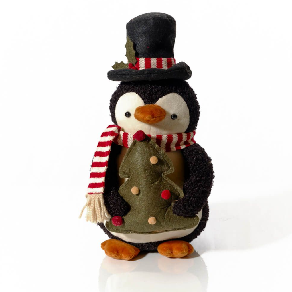 Christmas Woven Penguin With Christmas Tree 4XA426 Richard Langs Mulligans of Ballaghaderreen