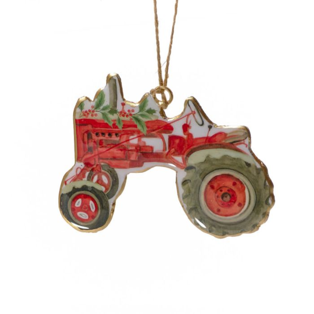 Christmas on the Farm Tractor Shaped Hanger 6XA184 Richard Langs Mulligans of Ballaghaderreen