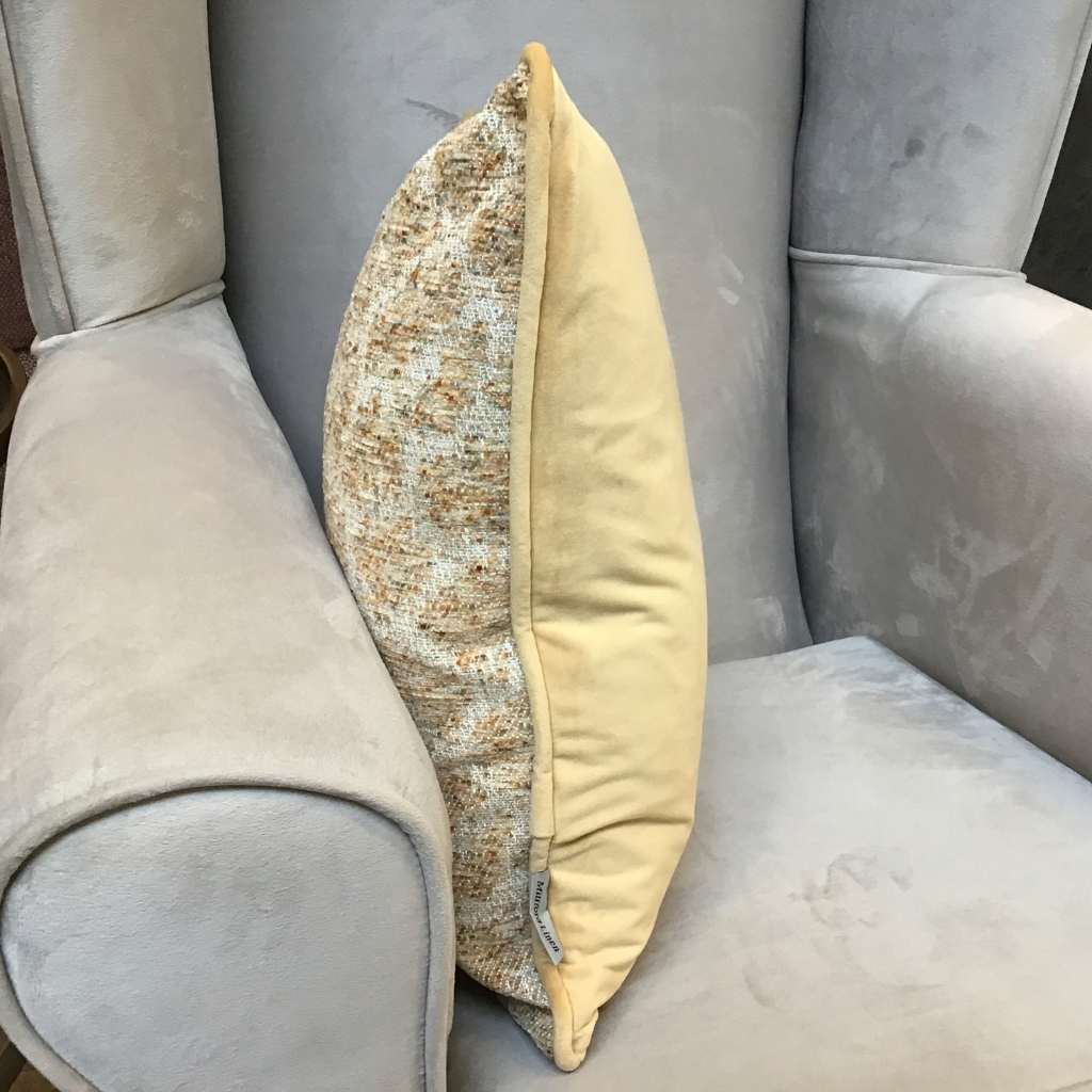 Circles Sand Feather Cushion CSFCMillford Linen Mulligans of Ballaghaderreen