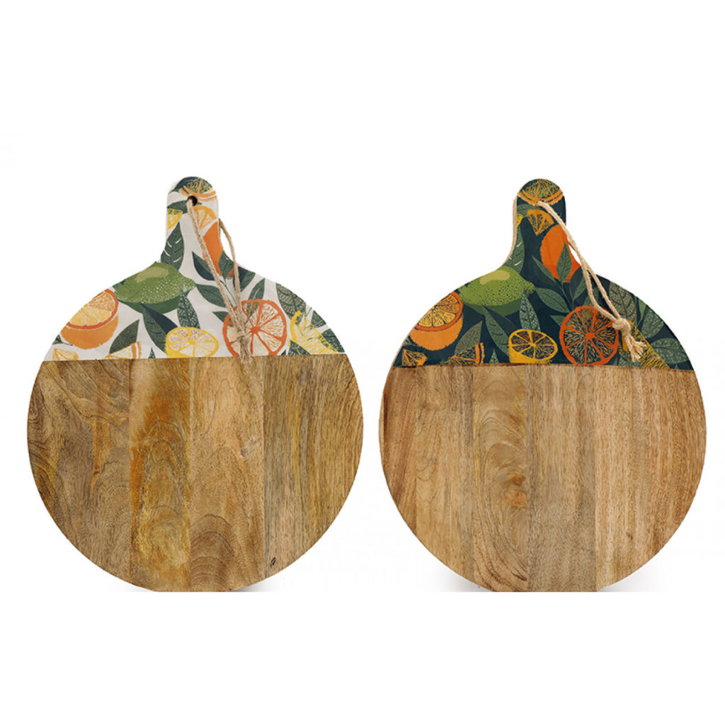 Citrus Zest Round Enamel Chopping Board KG3687 Sifcon Mulligans of Ballaghaderreen