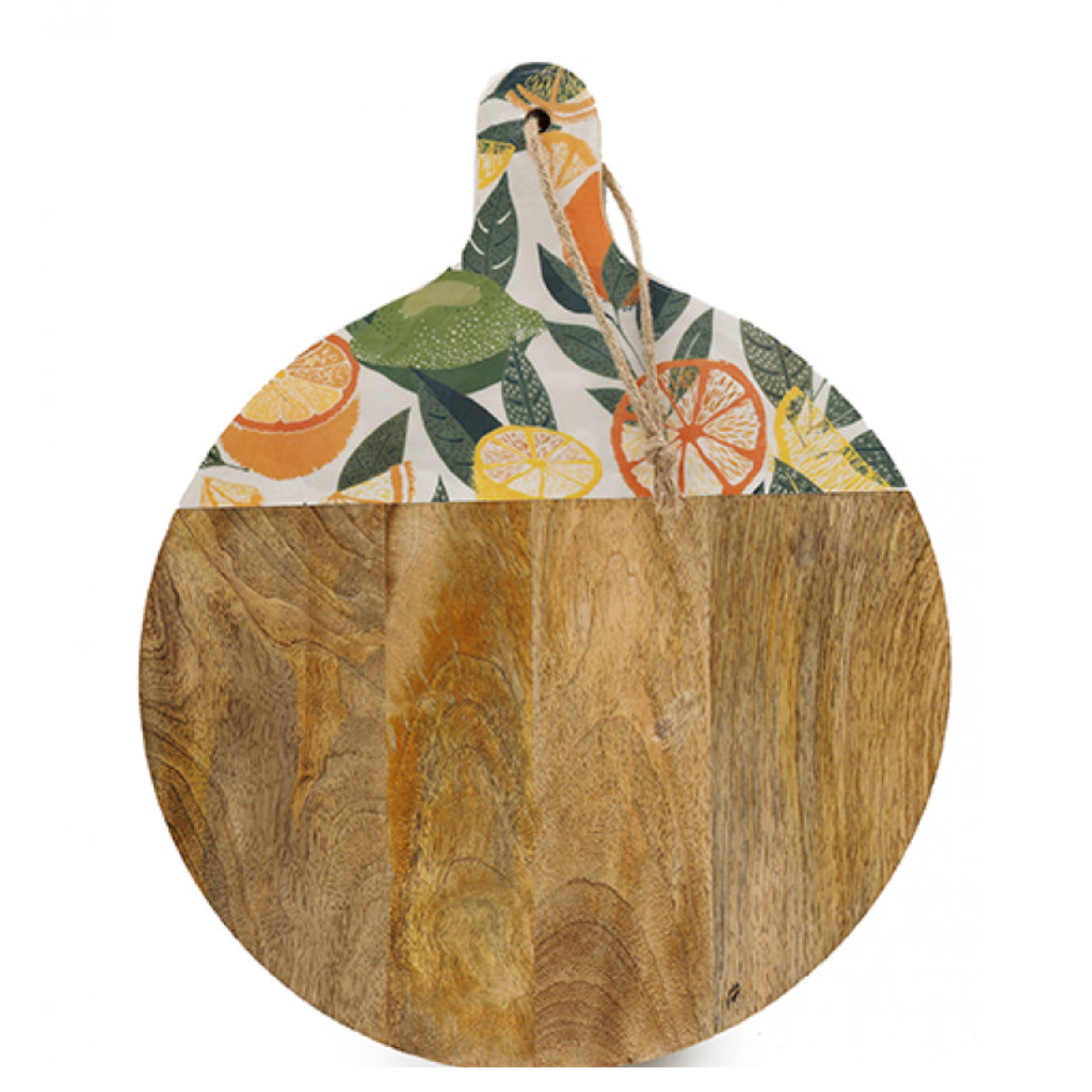 Citrus Zest Round Enamel Chopping Board KG3687 Sifcon Mulligans of Ballaghaderreen