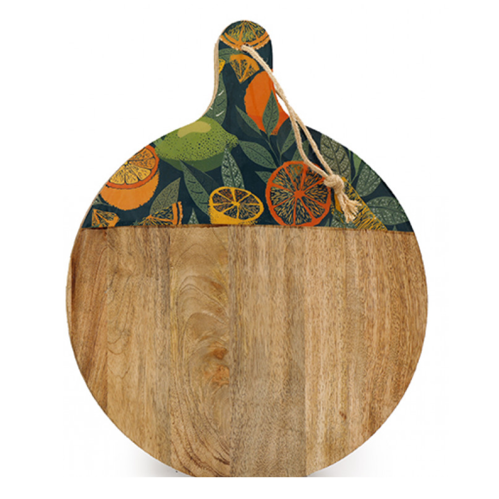 Citrus Zest Round Enamel Chopping Board KG3687 Sifcon Mulligans of Ballaghaderreen
