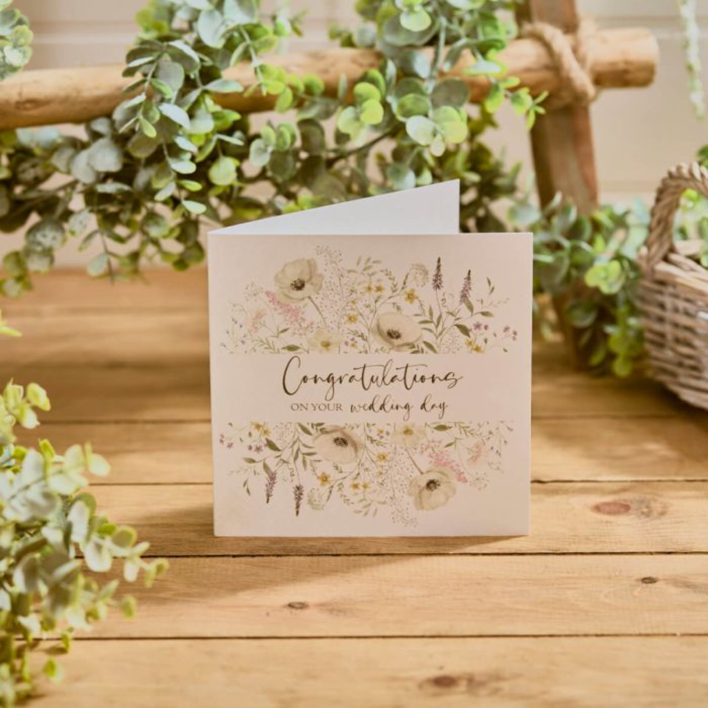 "Congratulations on Your Wedding Day" Card 4WG251 Richard Langs Mulligans of Ballaghaderreen