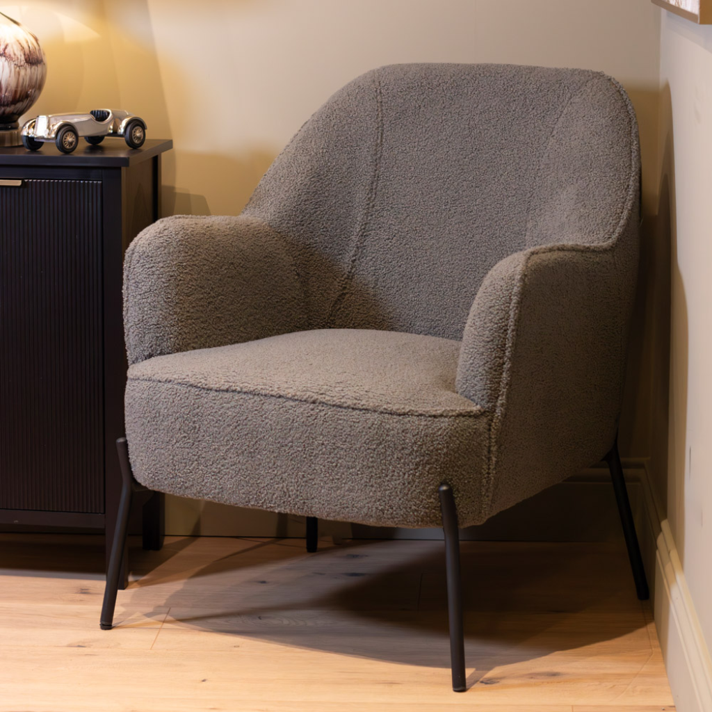 Corina Armchair Boucle Grey TL6085 Tara Lane Mulligans of Ballaghaderreen