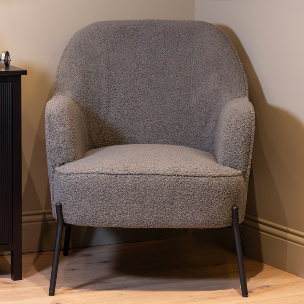 Corina Armchair Boucle Grey TL6085 Tara Lane Mulligans of Ballaghaderreen