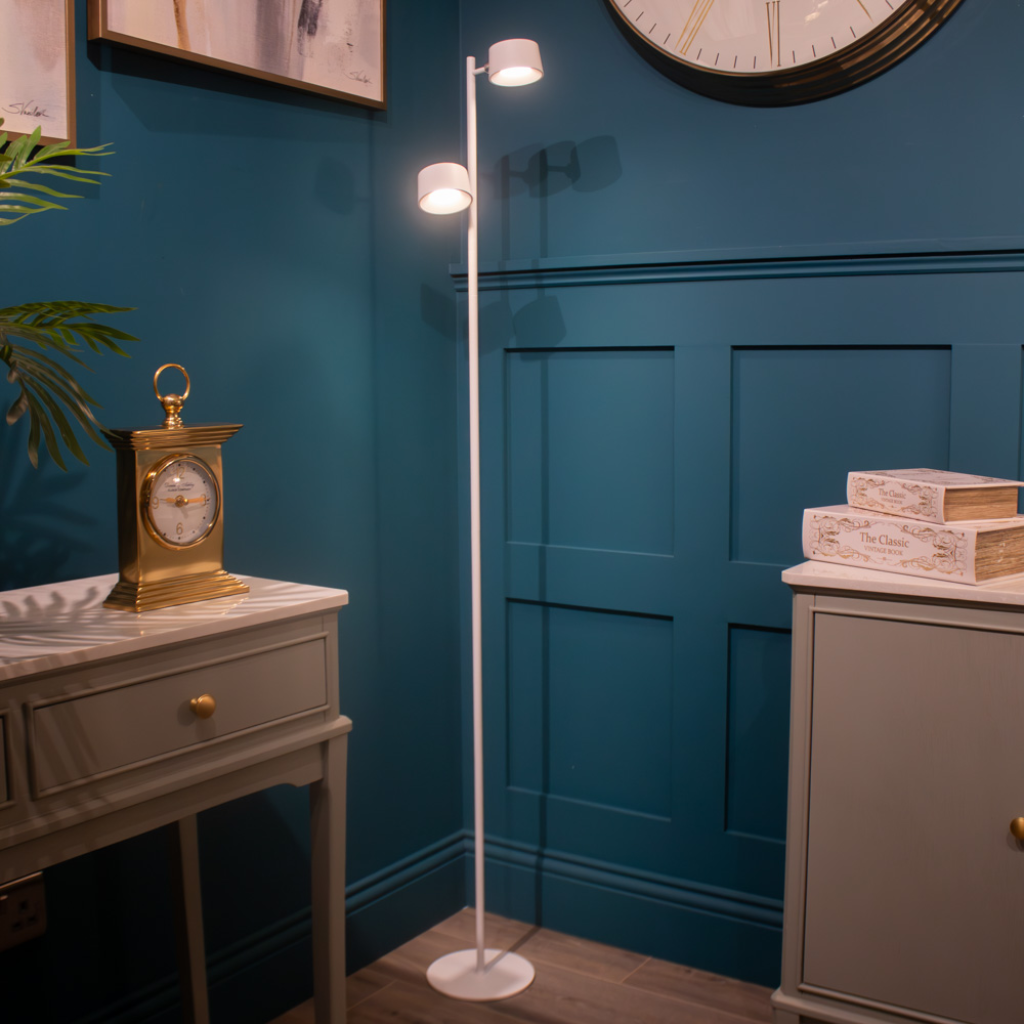 Cosmo USB Rechargeable Floor Lamp White TL7050 Tara Home Mulligans of Ballaghaderreen 