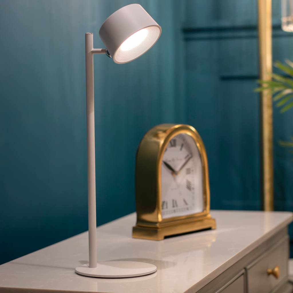 Cosmo USB Rechargeable Lamp - White TL7053 Tara Lane Mulligans of Ballaghaderreen