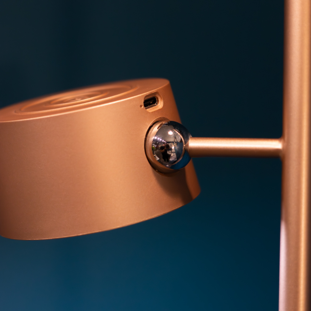 Cosmo Usb Rechargeable Floor Lamp Champagne Gold TL7049 Tara Lane Mulligans of Ballaghaderreen